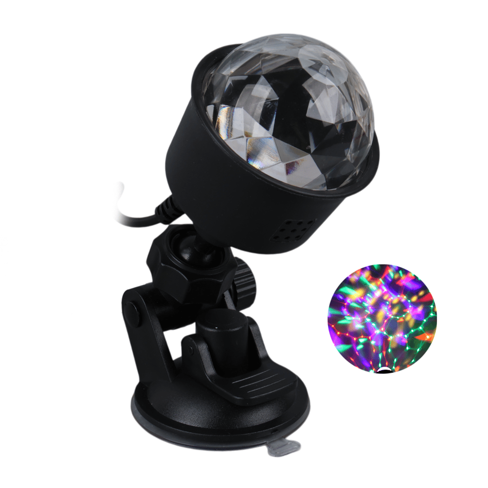 Ledx AL-KX-6889 Projeksiyon Atmosferli Usbli 4 Watt Şarjlı Sihirli Rgb Led Disko Topu