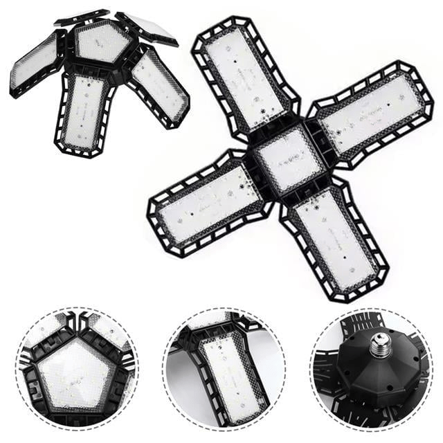 Ledx Ayarlanabilir Açılı 4 Kanatlı 108 Smd Ledli Galaxy Projektör Işığı 50W 5500 Lumen E27 32cm Çap