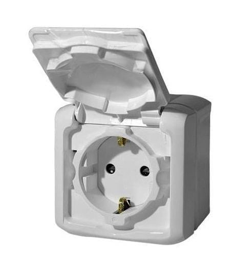 Legrand 782321 Mosaic 16A 220V IP44 Koruyucu Kapaklı Priz