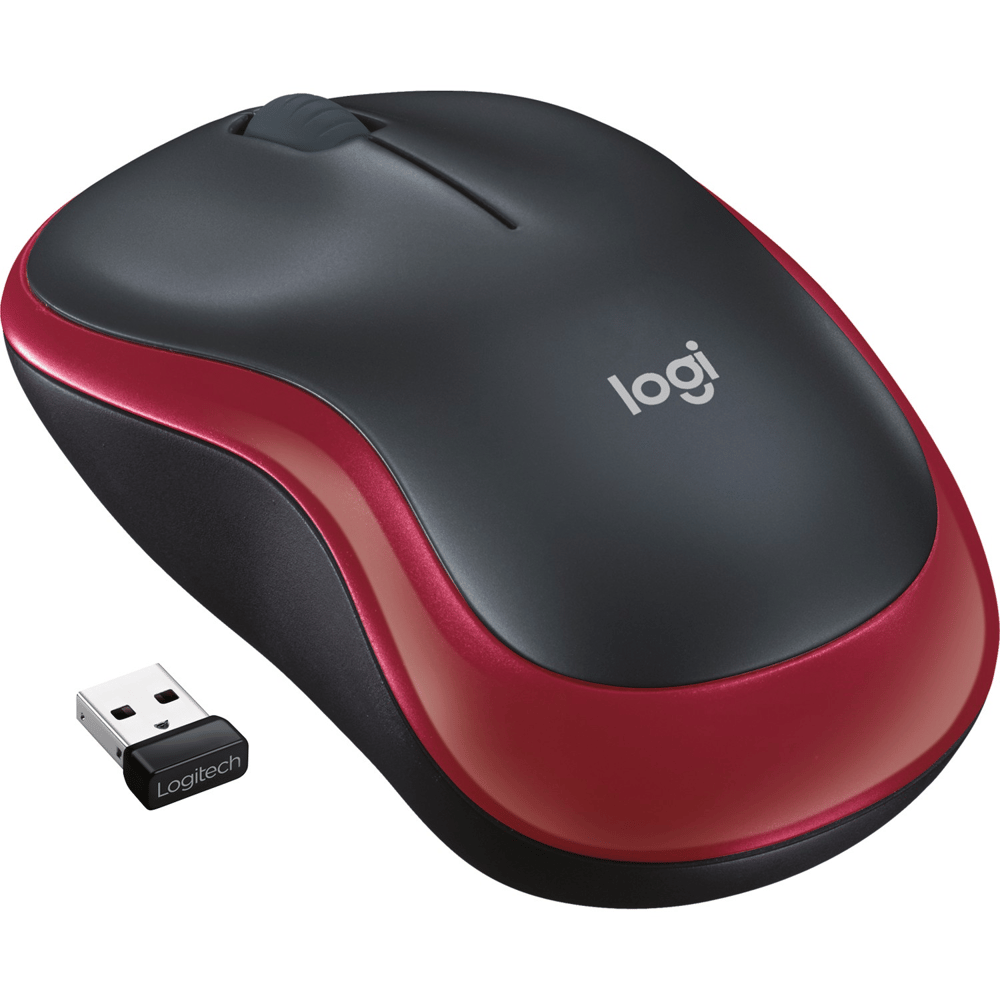 Logitech M185 Usb Alıcılı Kompakt Kırmızı Kablosuz Mouse - 910-002237