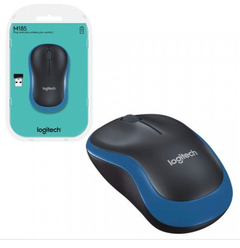 Logitech M185 Usb Alıcılı Kompakt Mavi Kablosuz Mouse - 910-002236
