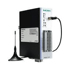 MOXA ioLogik W5340 Smart GPRS remote I/O, Click&Go, 4 AI, 8 DIO, 2 röle çıkışı