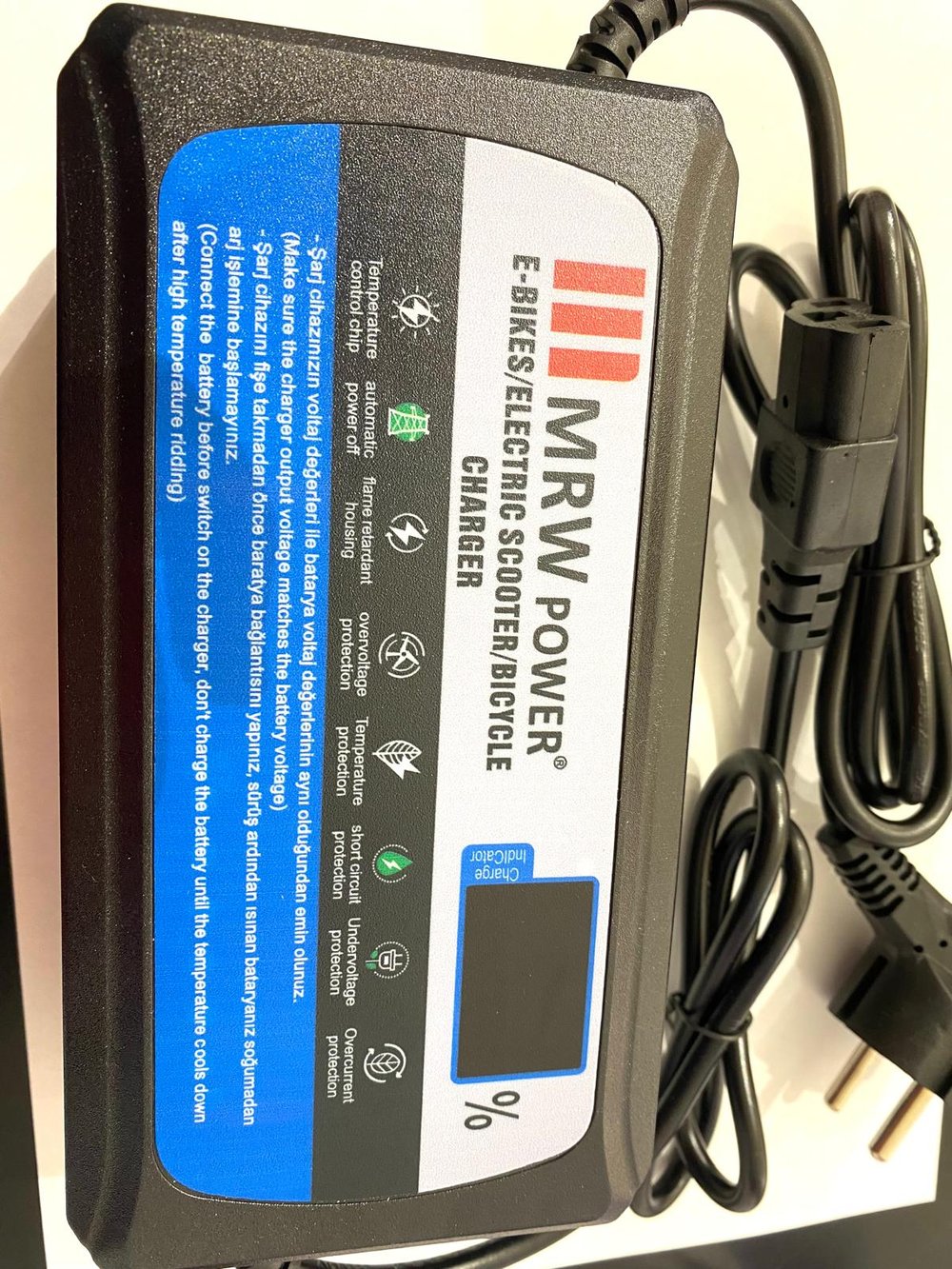 MRW Power MRW-EB-7220 72V 20A Bisiklet/Scooter Şarj Adaptörü