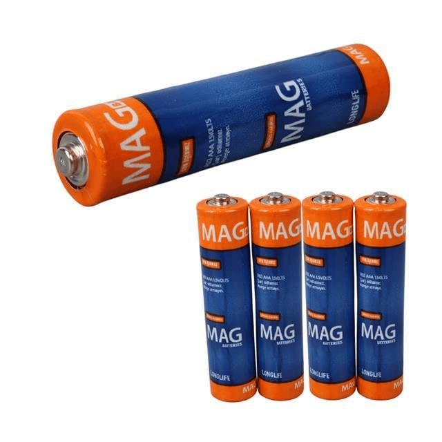 Mag Batteries MG-26172 Karbon Çinko AAA 60lı Paket İnce Kalem Kumanda Pili (AAA,R03 UM-3)