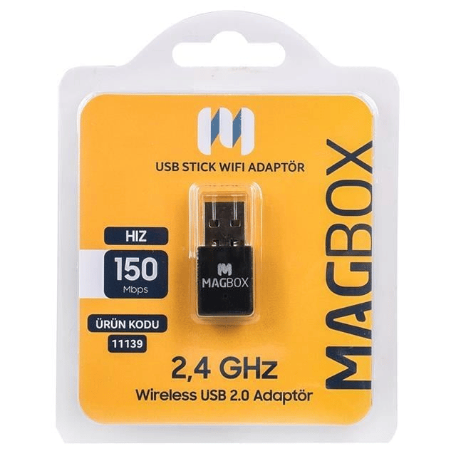 Magbox 802.11N Mini 7601 Chipset 2.4GHz 150 Mbps HD Uydu Alıcı Uyumlu Usb Stick Wifi Adaptör