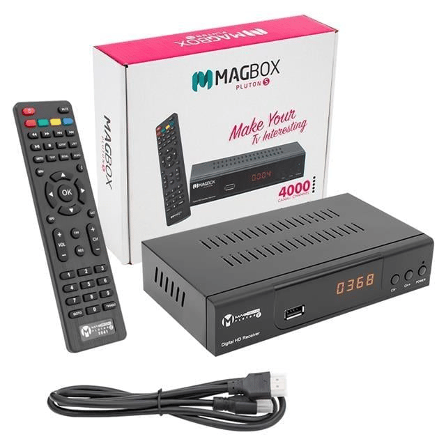Magbox Pluton S Full HD TKGSli HDMI-Scart Girişli Kasalı Uydu Alıcısı