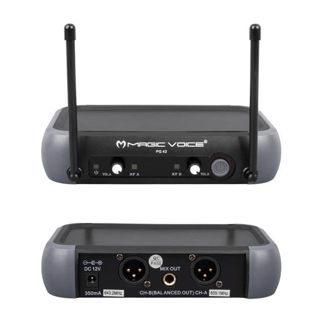 Magicvoice PG-42X Vhf 2 El Kablosuz Volüm Kont Telsiz Mikrofon