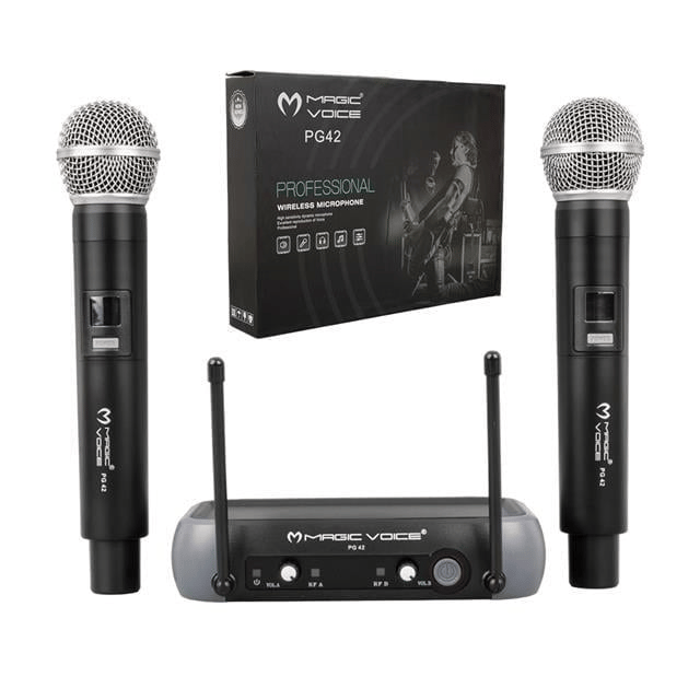 Magicvoice PG-42X Vhf 2 El Kablosuz Volüm Kont Telsiz Mikrofon