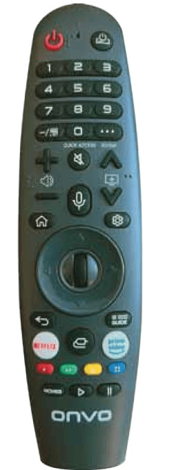 Maza-Mapp 1241A Onvo Webos Tv Ses Komutsuz Lcd/Led Tv Kumandası