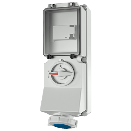 Mennekes 7245 Switchable IP67 Industrial Interlock 3P, Earthing Position 6h, 16A, 230 V