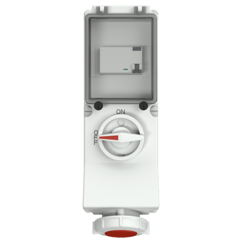 Mennekes 7249 Switchable IP67 Industrial Interlock 5P, Earthing Position 6h, 32A, 400 V