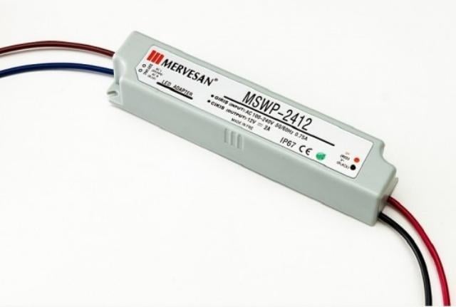 Mervesan MT-WP-24-12 12 Volt 2 Amper IP67 Adaptör