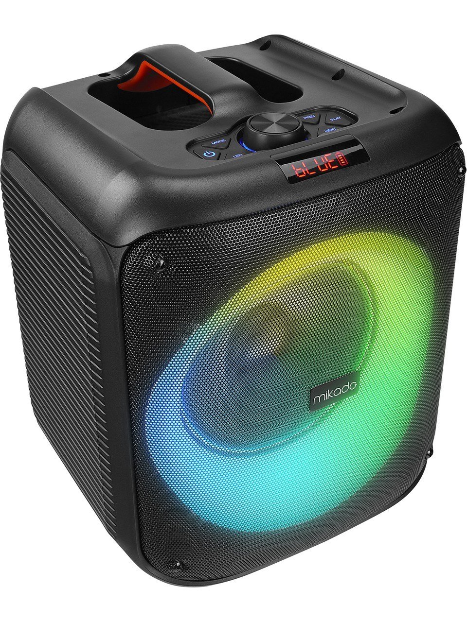 Mikado MD-BT51 Bombix 60W  LED Işıklı Kafa Mikrofonlu Toplantı-Parti Hoparlörü