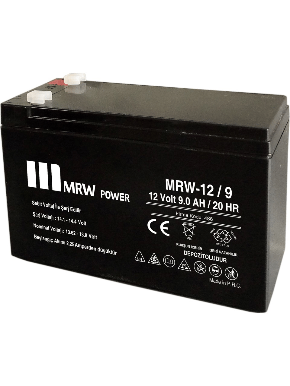 Mrw Power MRW-12/9 12 Volt 9 Amper Kuru Akü