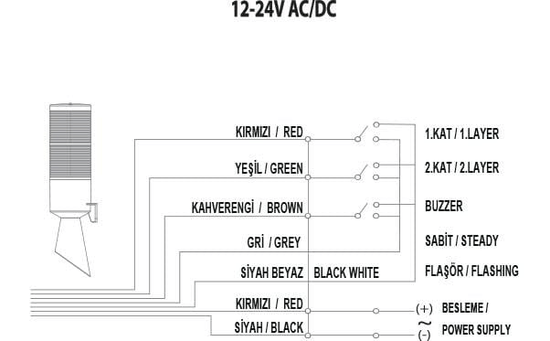 Mucco SNT-B7013-F2 İki Katlı Borulu Korna 12-24V AC/DC