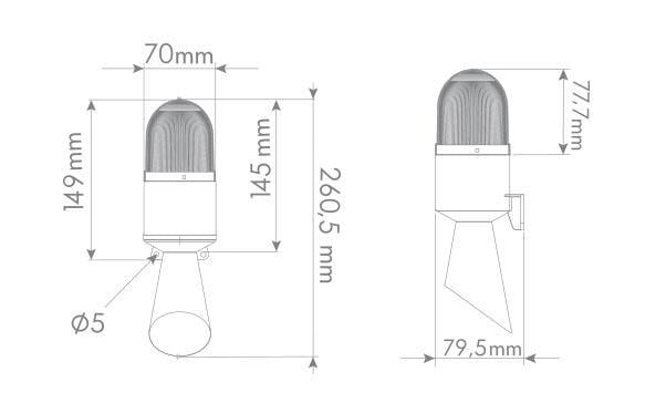 Mucco SNT-B711-1 16 Melodili Borulu Korna
