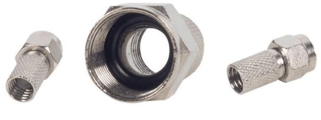 Mute FCON-22 RG6 Geniş 22mm Contalı F Konnektör - 100 Lü Paket Halinde