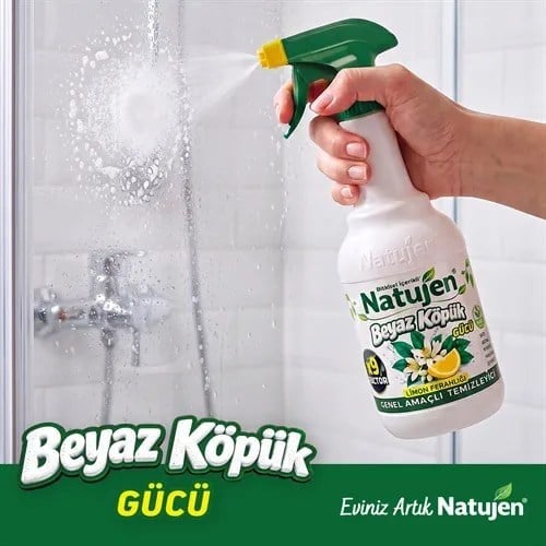 NATUJEN GENEL AMAÇLI TEMİZLEYİCİ (BEYAZ KÖPÜK GÜCÜ) 1000 ML