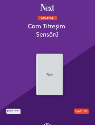 Next MS-D9A Kablosuz Alarm - Cam Titreşim Sensörü