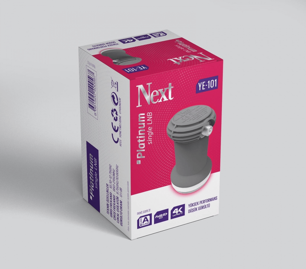 Next YE-101 Platinum Tekli LNB 0.1dB Full HD 4K