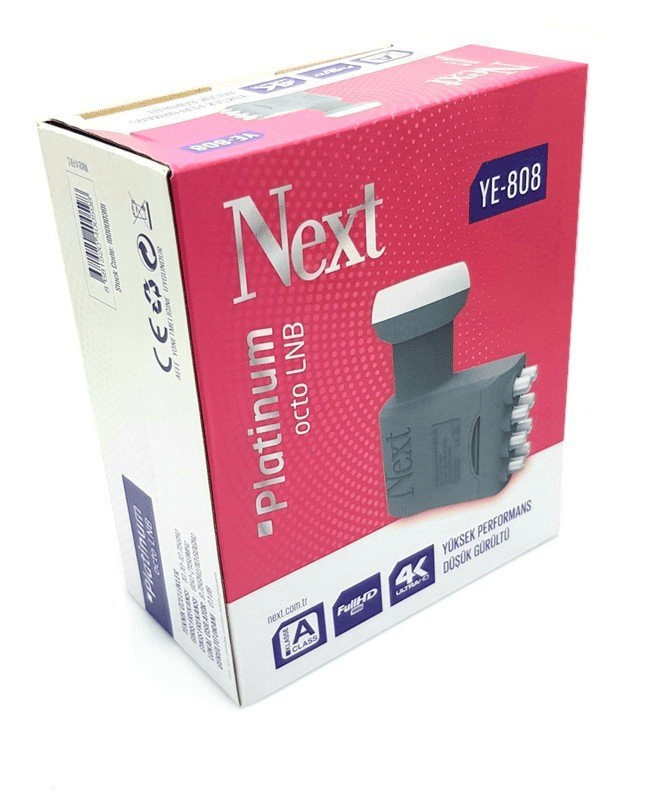 Next YE-808 Platinium 8 Li Lnb Octo 0.1 dB Full Hd 4K