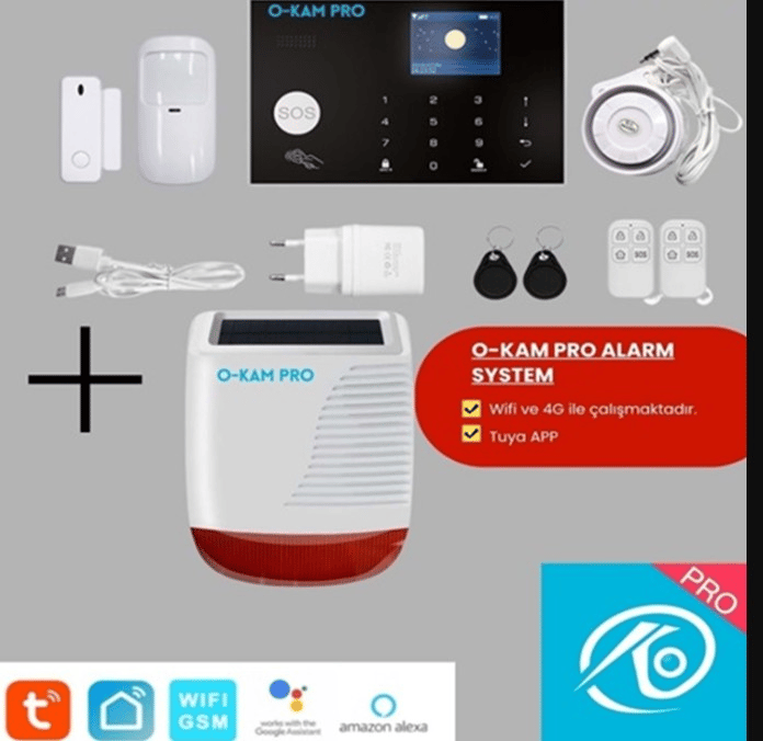O-Kam 3030 Tuya App 4G Wi-fi Alarm Seti
