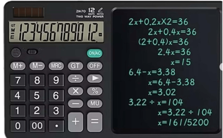 Onezero ZR900 Siyah Yazı Tahtalı Hesap Makinesi