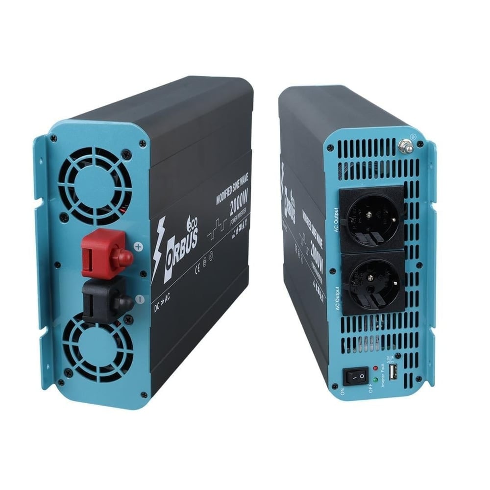 Orbus MSE2000W Eco Modified Sinus 12 Volt 2000 Watt İnvertör