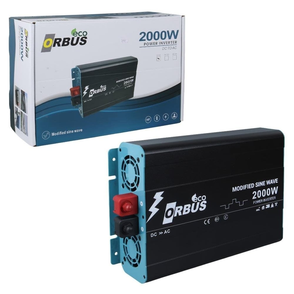 Orbus MSE2000W Eco Modified Sinus 12 Volt 2000 Watt İnvertör