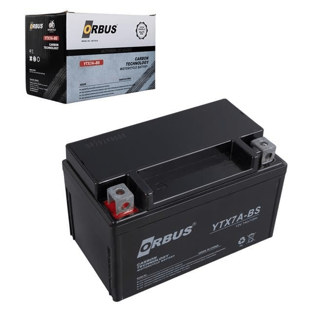 Orbus YTX7A-BS 12V 7A Motosiklet Aküsü (152 X 88 X 98 MM) (2.5Kg)