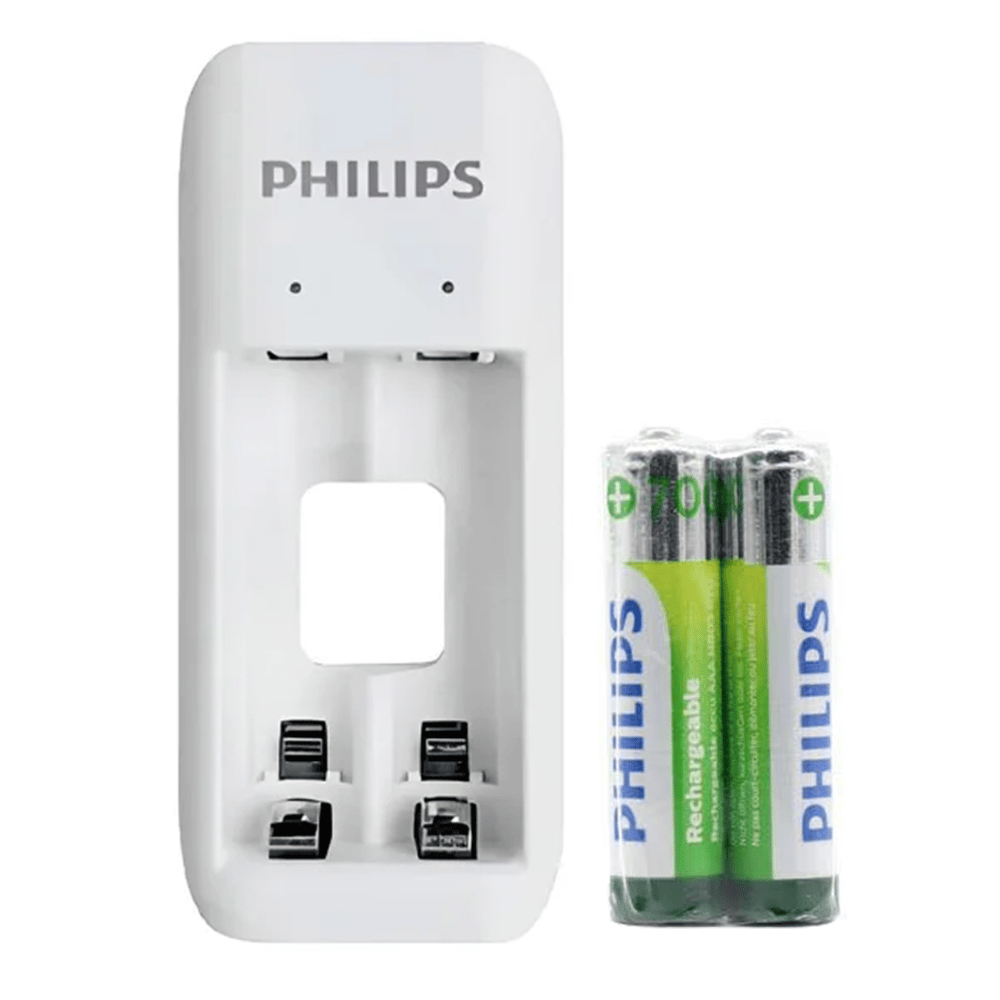 Philips SCB2070NB/00 2 Li Beyaz 2*AAA 700 mAh Pilli Pil Şarj Cihazı