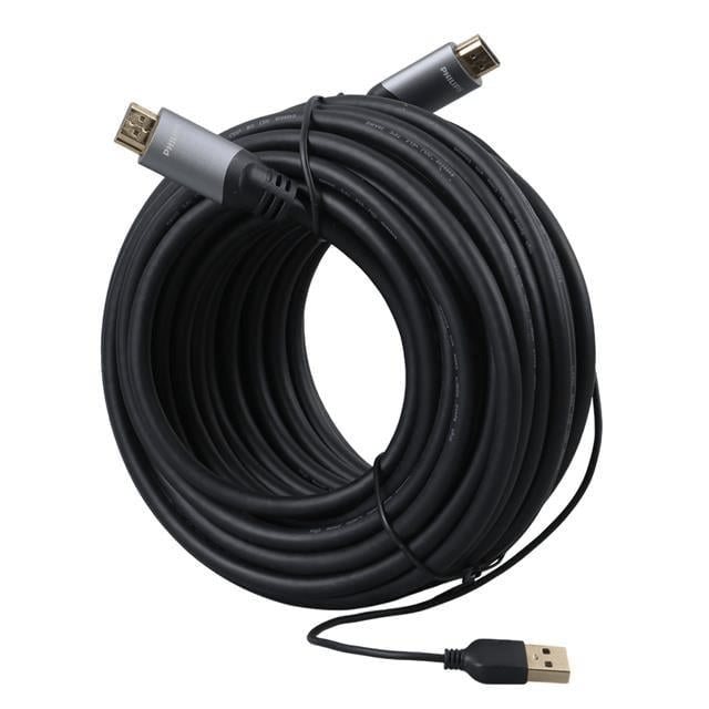 Philips SWL6122B/93 4K 60 Hz 15 Metre Usb Güç Kablolu HDMI Görüntü Kablosu