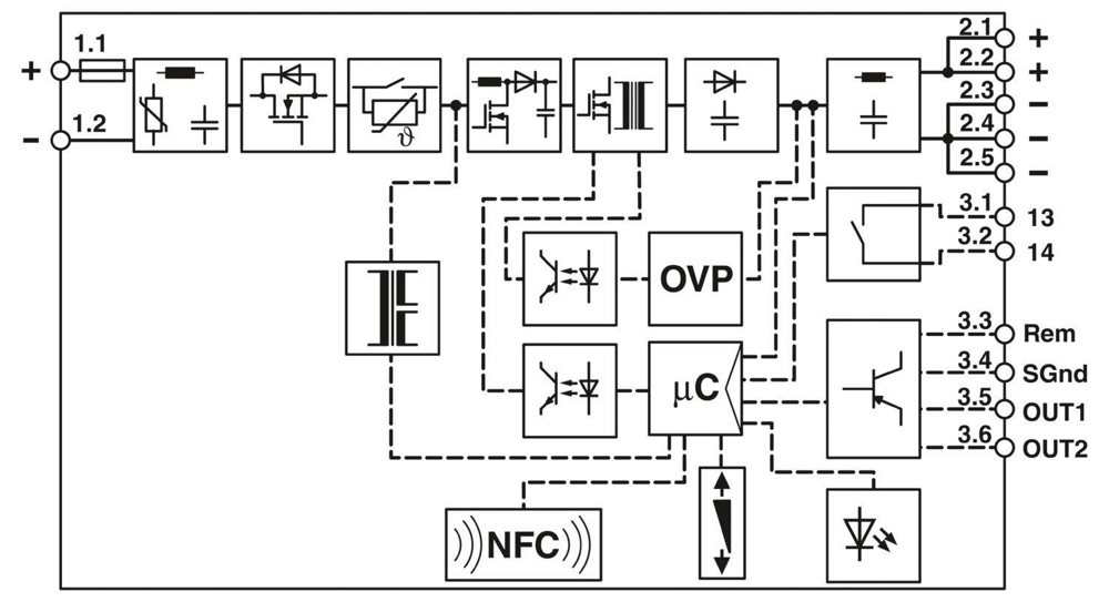 Phoenix Contact 1046803 QUINT4-PS/24DC/24DC/10/SC – DC/DC dönüştürücü