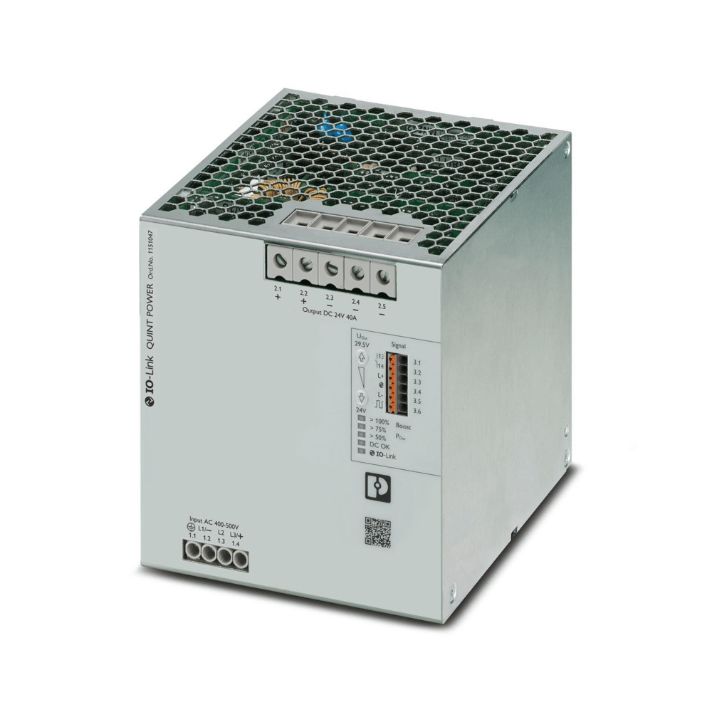 Phoenix Contact 1151047 QUINT4-PS/3AC/24DC/40/IOL | Güç Kaynağı | 3 Faz | 24 V DC / 40 A