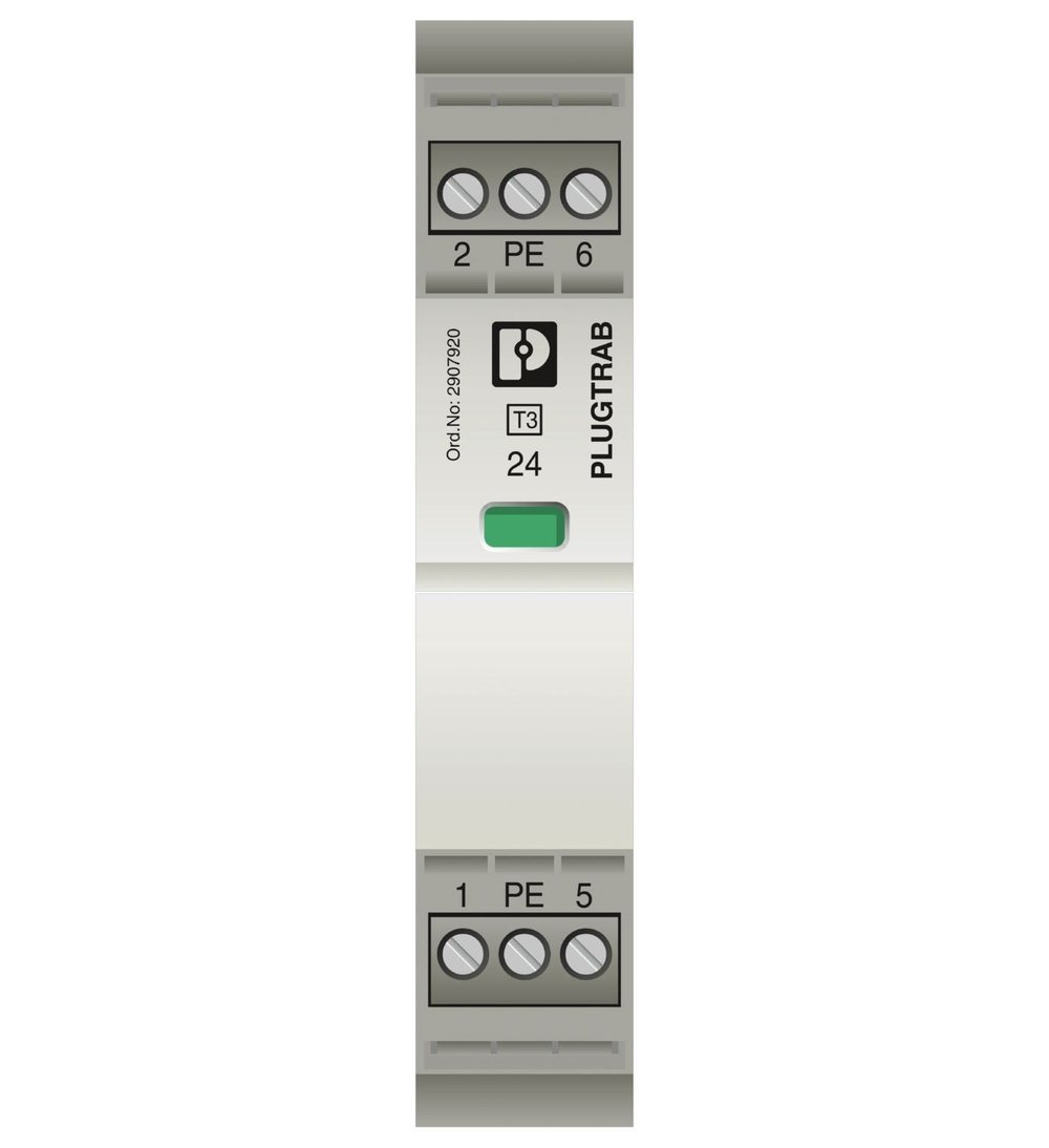 Phoenix Contact 2907916 PLT-SEC-T3-24-FM-UT Tip 3 Aşırı Gerilim Koruma Cihazı 24V AC/DC