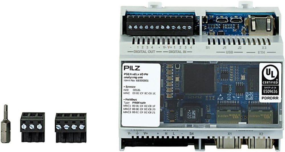 Pilz 6B000001 PSEN rd1.x I/O PN Radar Sensörü Analiz Ünitesi