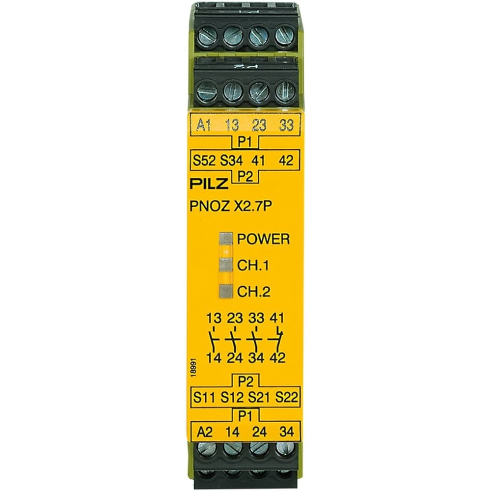 Pilz 777305 PNOZ X2.7P 24VAC/DC Emniyet Rölesi – 3NO + 1NC