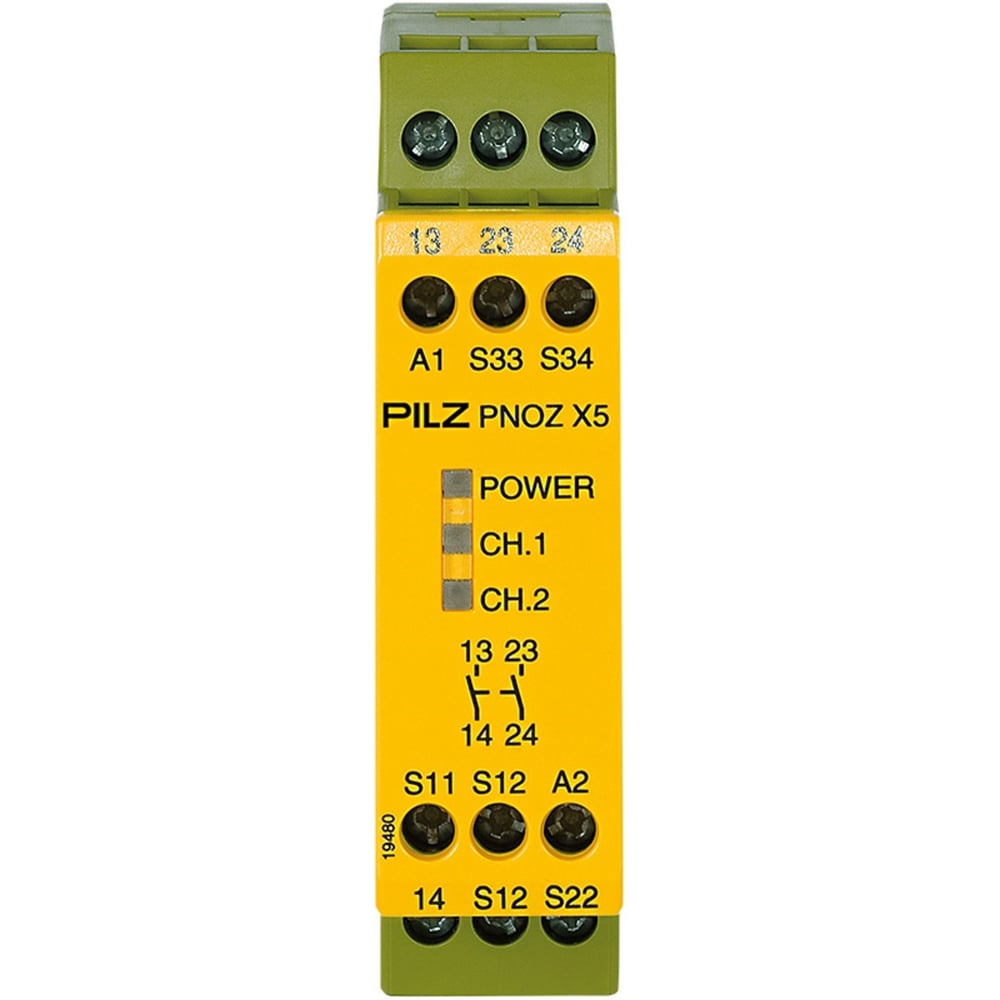 Pilz PNOZ X5 774325 24VACDC 2n/o Emniyet Rölesi