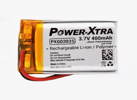 Power-Xtra PX602035 3.7V 400 mAh Li-Polimer Pil-Devreli-2.0A