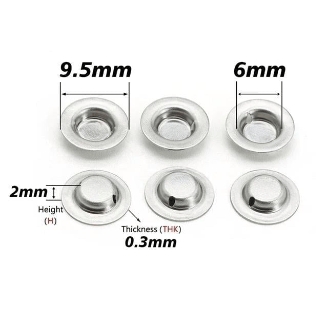 PowerMaster 18650 Lityum Pil Pozitif Kutup Ucu 9.5x6.0x2.0x0.3mm (50li Paket)