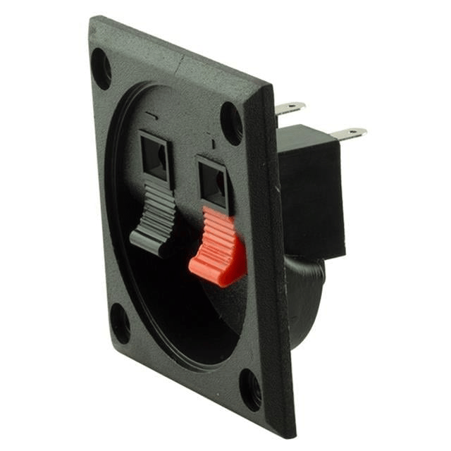 PowerMaster IC-249A İkili Kare Hoparlör Terminali Soketi Yaylı Tip 2'li 55x55mm