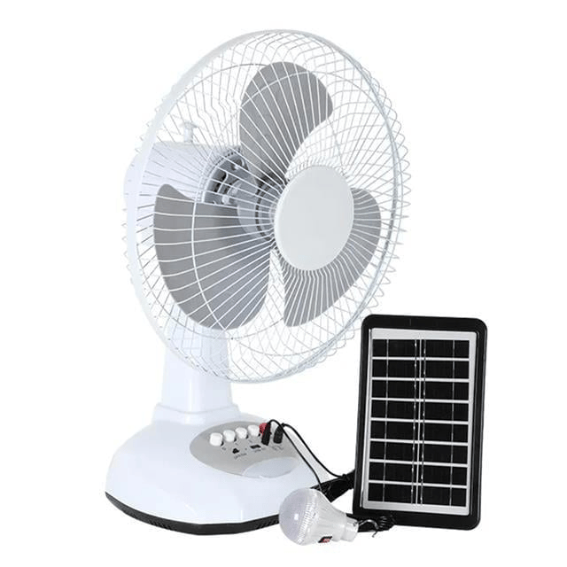 PowerMaster PM-22009 3 Kademeli Şarjlı - Solarlı Fan Vantilatör Ampul - Ledli - Powerbank