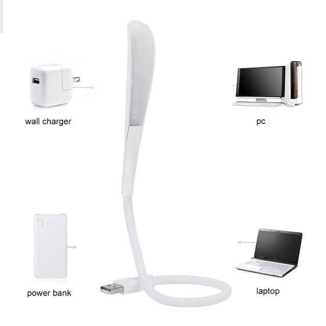 PowerMaster PM-24560 14 Ledli Beyaz Esnek Usb Led Lamba 3 Kademeli