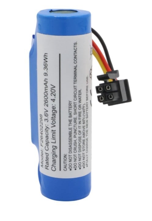 PowerMaster PM-24803 3.6V 2600mAh 4 Pin Soketli Beko Yazar Kasa Pos Cihazı Pili 18650 Lityum Batarya (VPS906R