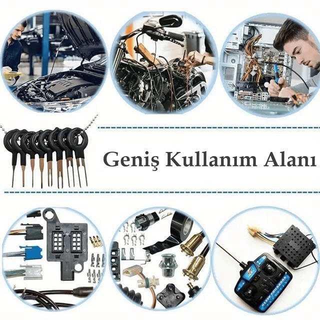 PowerMaster PM-27142 Araç Soket Terminali Sökme Temizleme Seti Takımı (60 Parça)