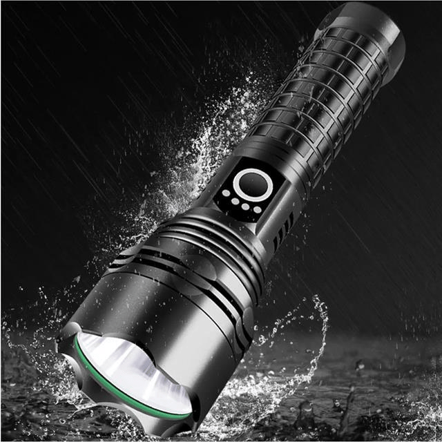 Powermaster RELAX-30 Taktik Şarjlı El Feneri Type-C 5000mAh Bataryalı Ultra Güçlü