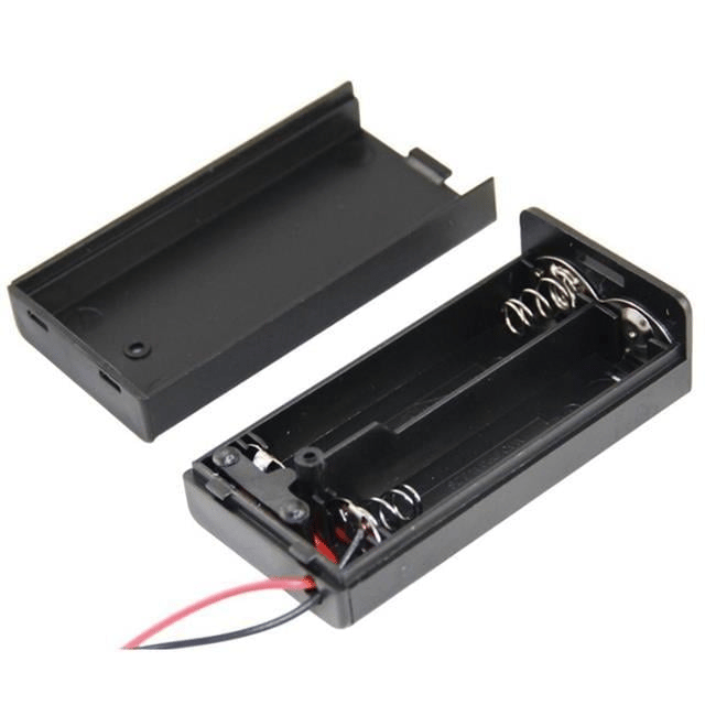 Powermaster IC-233C Kapaklı Switchli 2li AA Pil Yuvası
