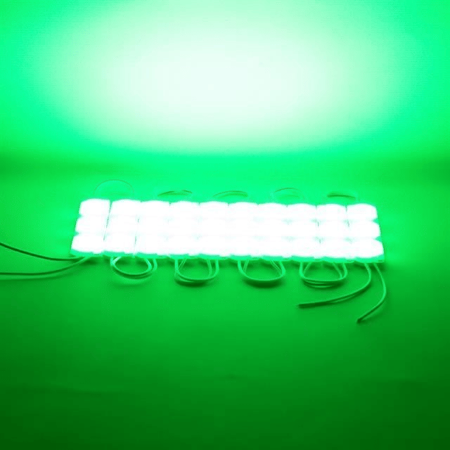 Powermaster 12 Volt 3 Watt Yeşil 2835 93 X 21 Mm IP65 220 - 240 Lümen 180 Derece Modül Led