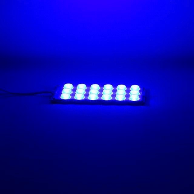 Powermaster 12 Volt 6 Watt Mavi 18 Ledli 2li Paket Yanıp Sönen Modül Led