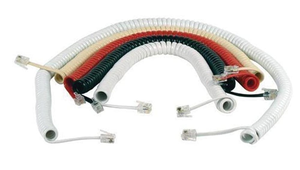 Powermaster 1280 Telefon Spiral Kablo Beyaz 3 Metre